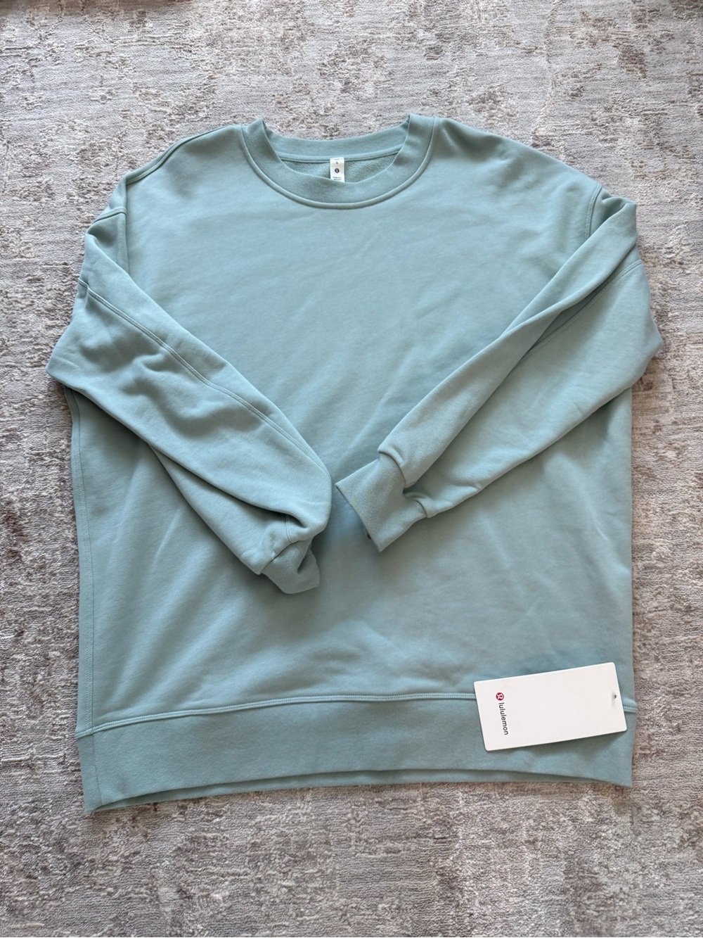Lululemon perfectly oversized crew sweatshirt silver blue brand new with tags
